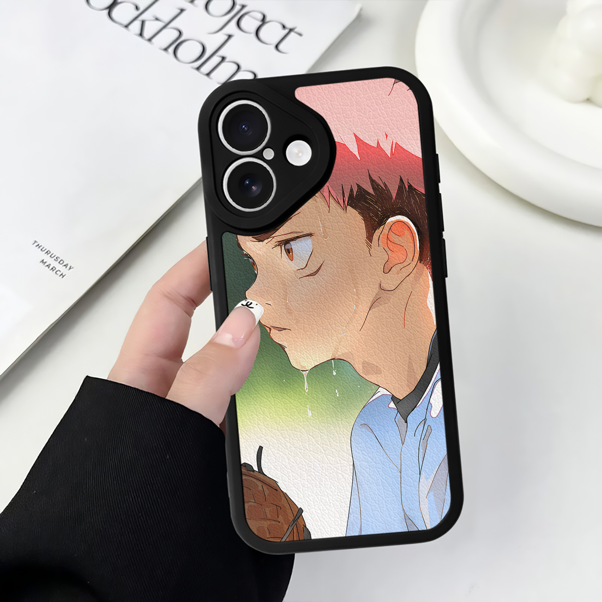（画像用） 呪術廻戦 Jujutsu Kaisen 【iPhone 16シリーズ対応】シリコンスマホケース（レザー調） 材質：シリコン